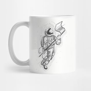 Austronaut ink vector illustration Mug